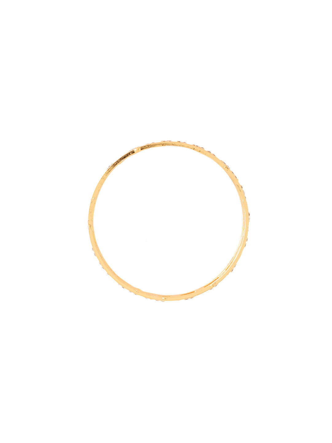 NVR Women Set of 2 Gold-Polished Traditional Bangles