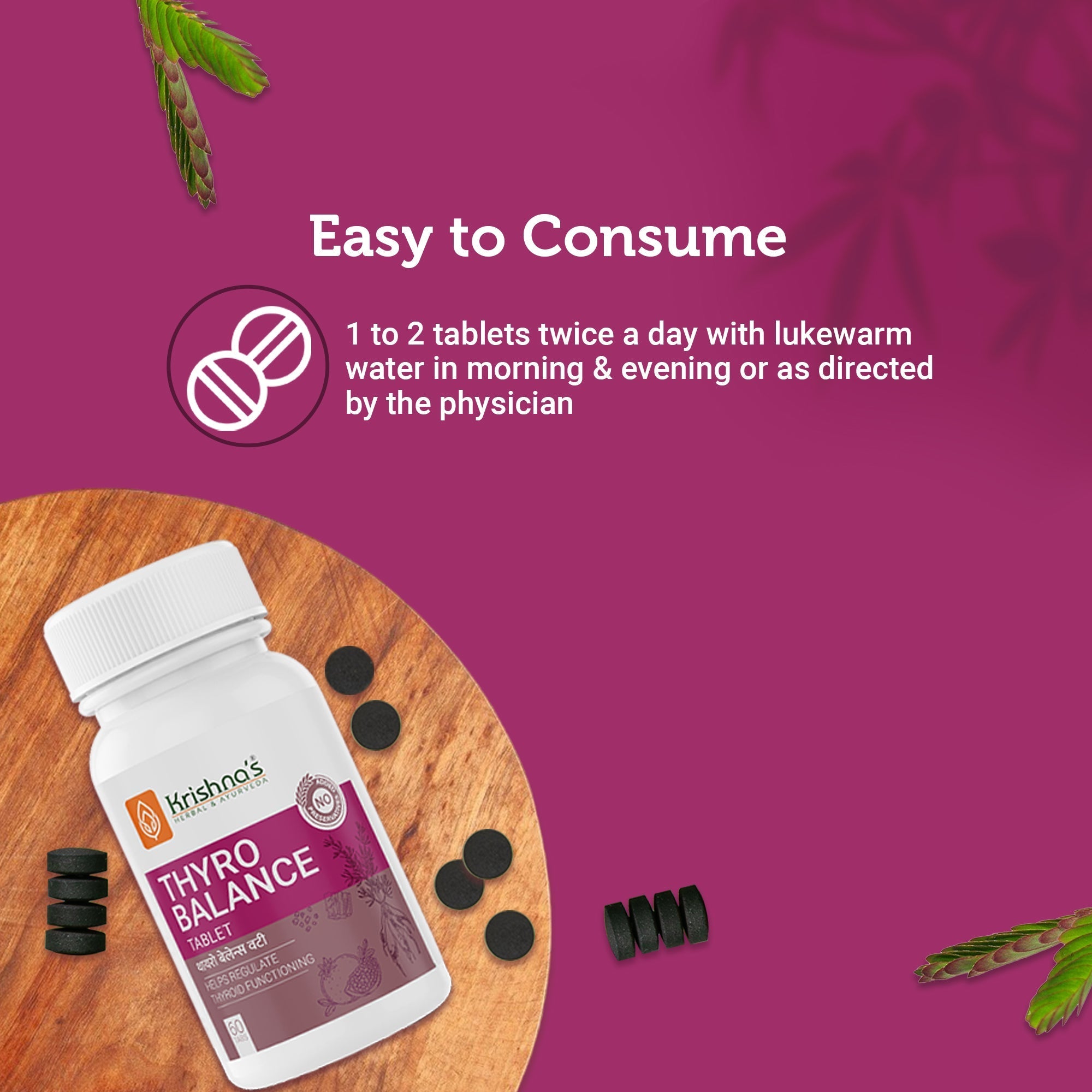 Krishna'S Herbal & Ayurveda Thyro Balance Tablets