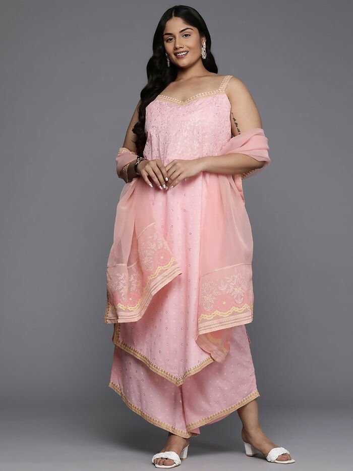 Ahalyaa Women's Traditional wear Kurta Set - Pink