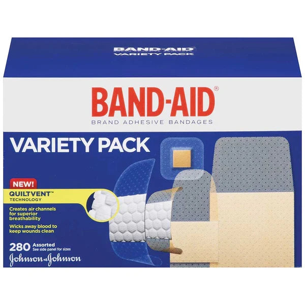 Band-Aid Assorted Adhesive Bandages Variety Pack (280 Count)