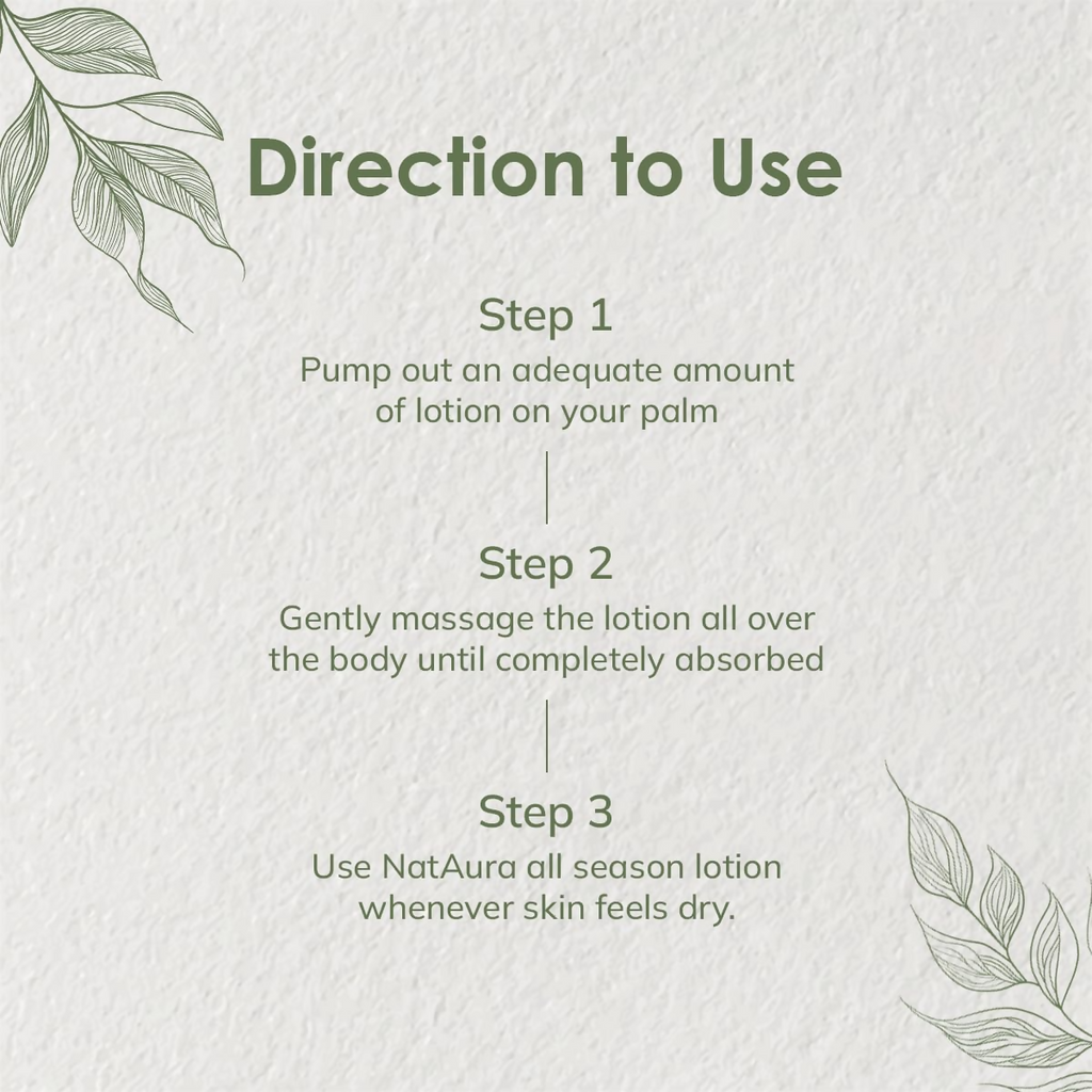 NatAura All Season Body Lotion With Avocado & Hibiscus