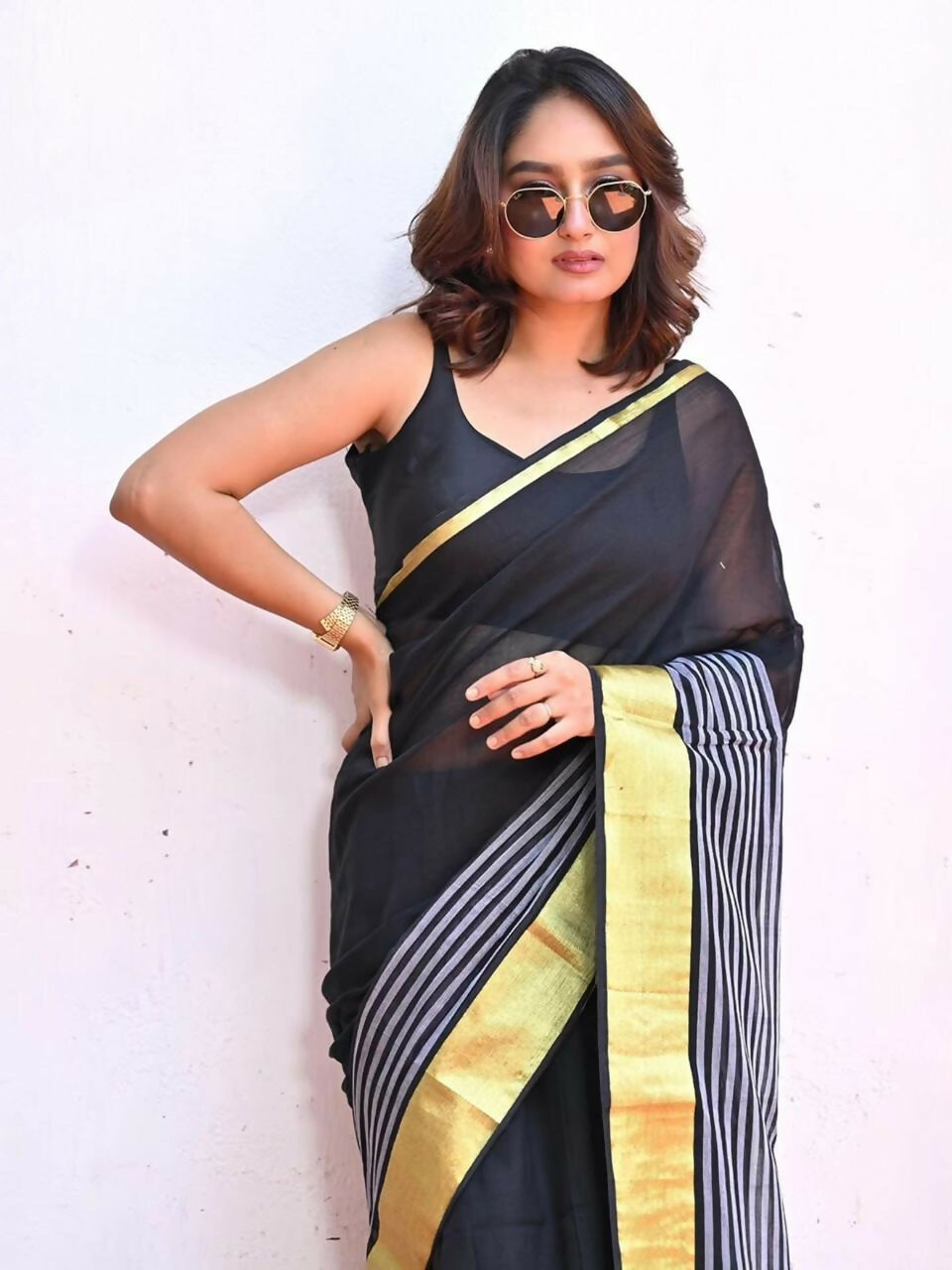 Exclusive Collection Multy Beautiful Khadi Cotton Handloom Saree
