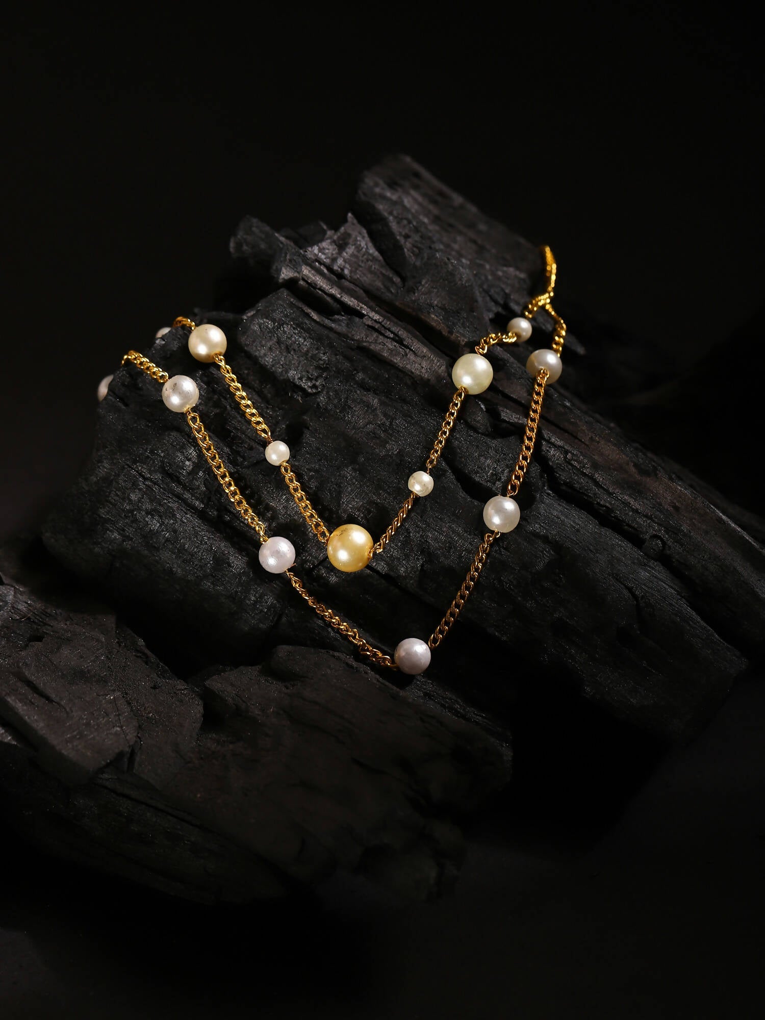 Women's Gold-Polished Chain - Ruby Raang