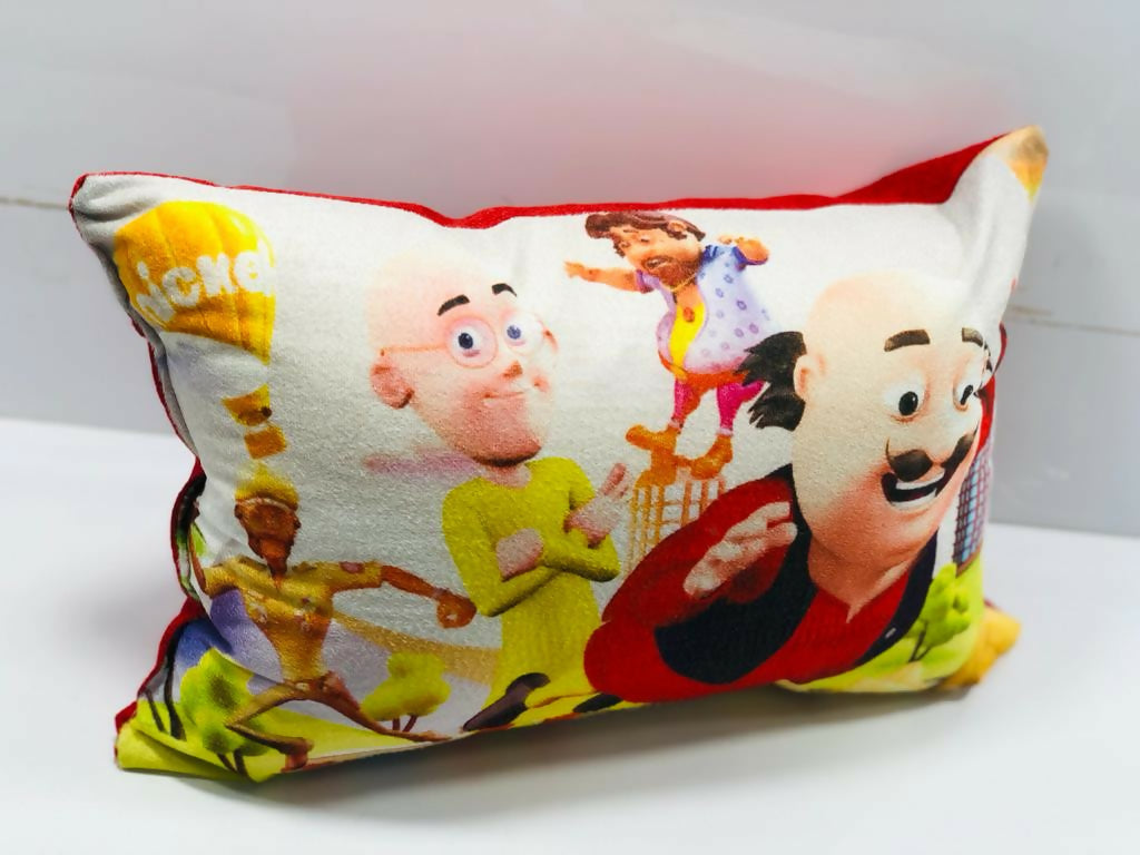 Unique Fashion Microfibre Filled Cushion For Kids - Motu Patlu