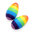 Nesta Toys Rainbow Wooden Egg Shaker - Set of 2