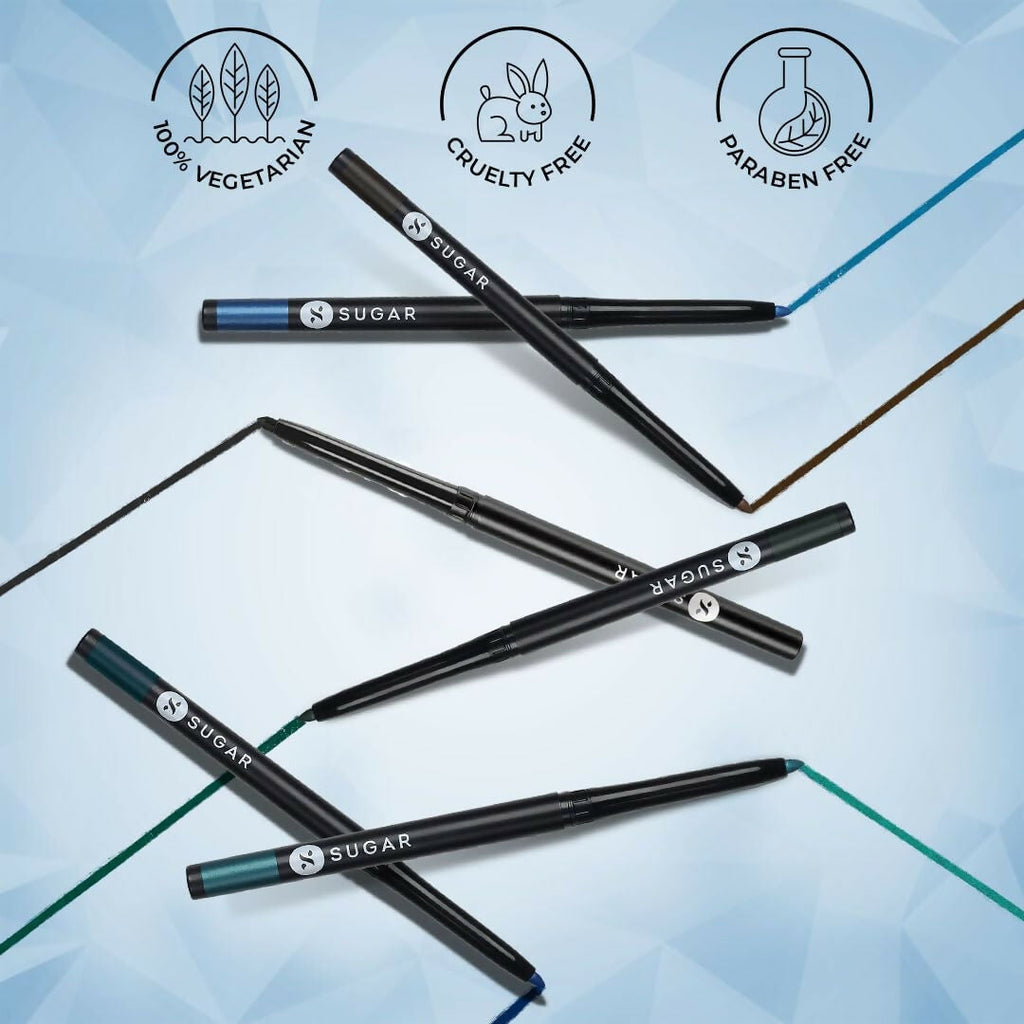 Sugar Cosmetics Kohl of Honour Intense Kajal Upto 12 hrs, Long Lasting, Smudge Proof & Waterproof Kajal - 04 True Blue