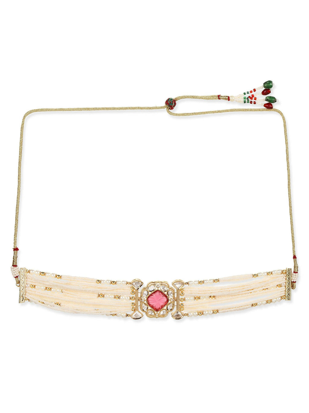 Women's Gold-Polished Necklace - Ruby Raang