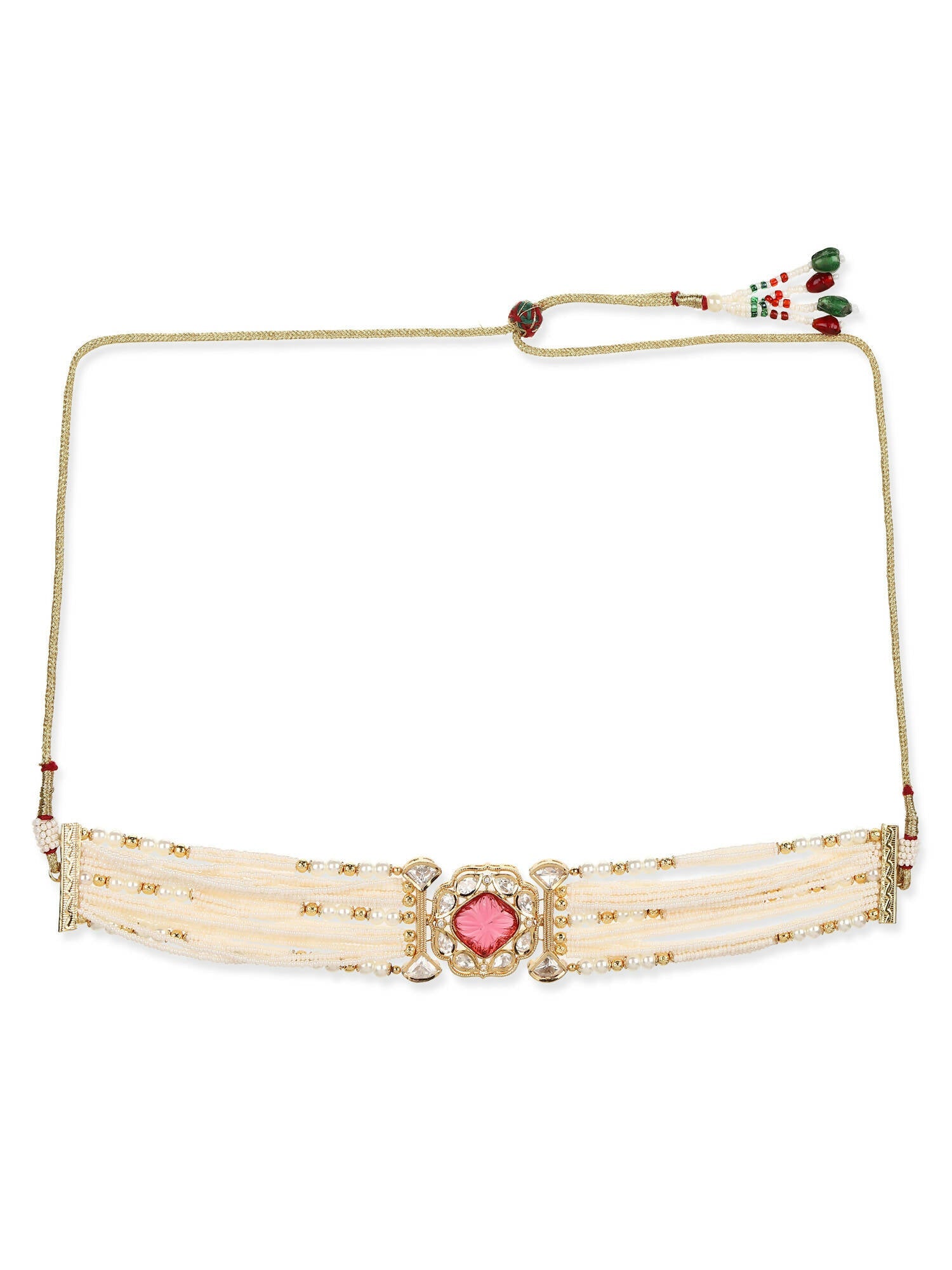 Women's Gold-Polished Necklace - Ruby Raang