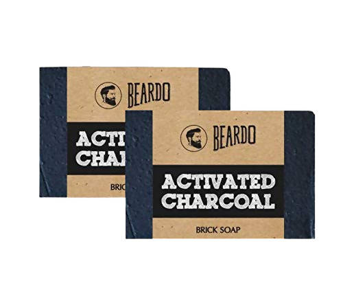 Beardo Activated Charcoal Brick Soap