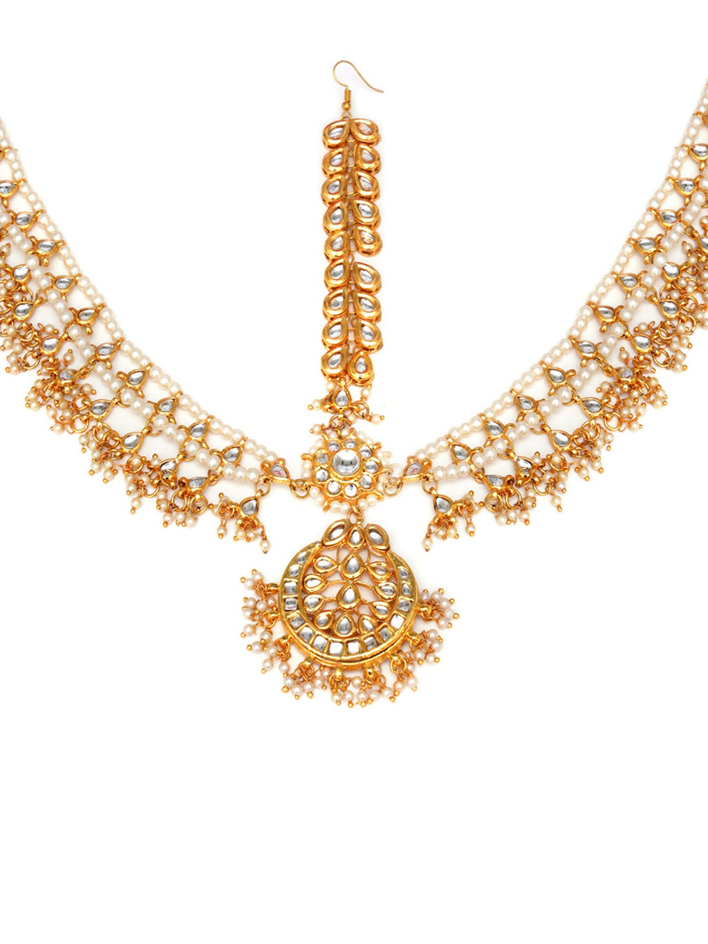 Kundan Layered Matha Patti (Gold) - Ruby Raang