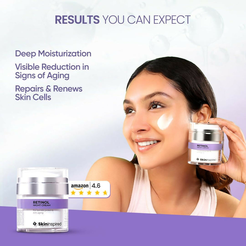 SkinInspired Retinol Night Cream For Wrinkles & Anti-Aging