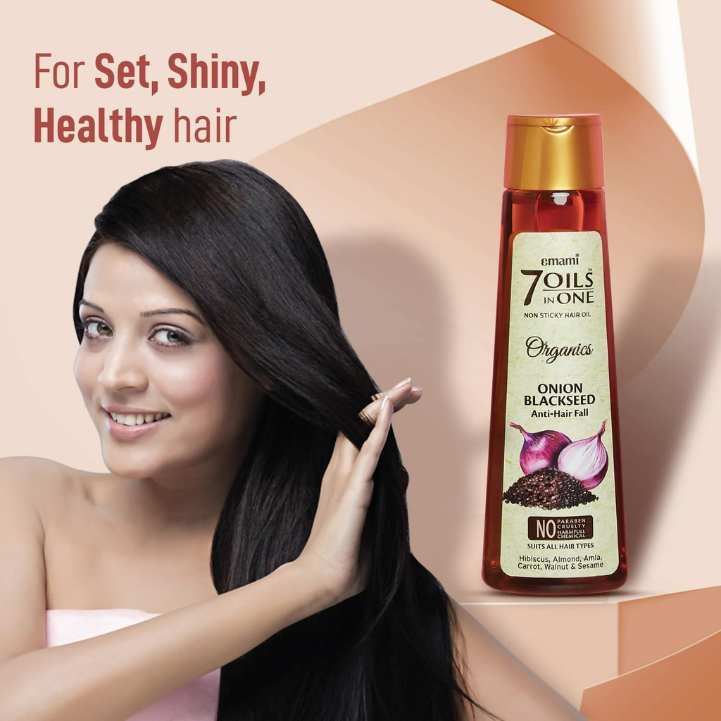 Emami 7 Oils In One Organics Onion Blackseed Hair Oil