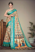 PR Fashion Multi Heavy Rich Cotton Silk Digital Print & Jacquard Saree