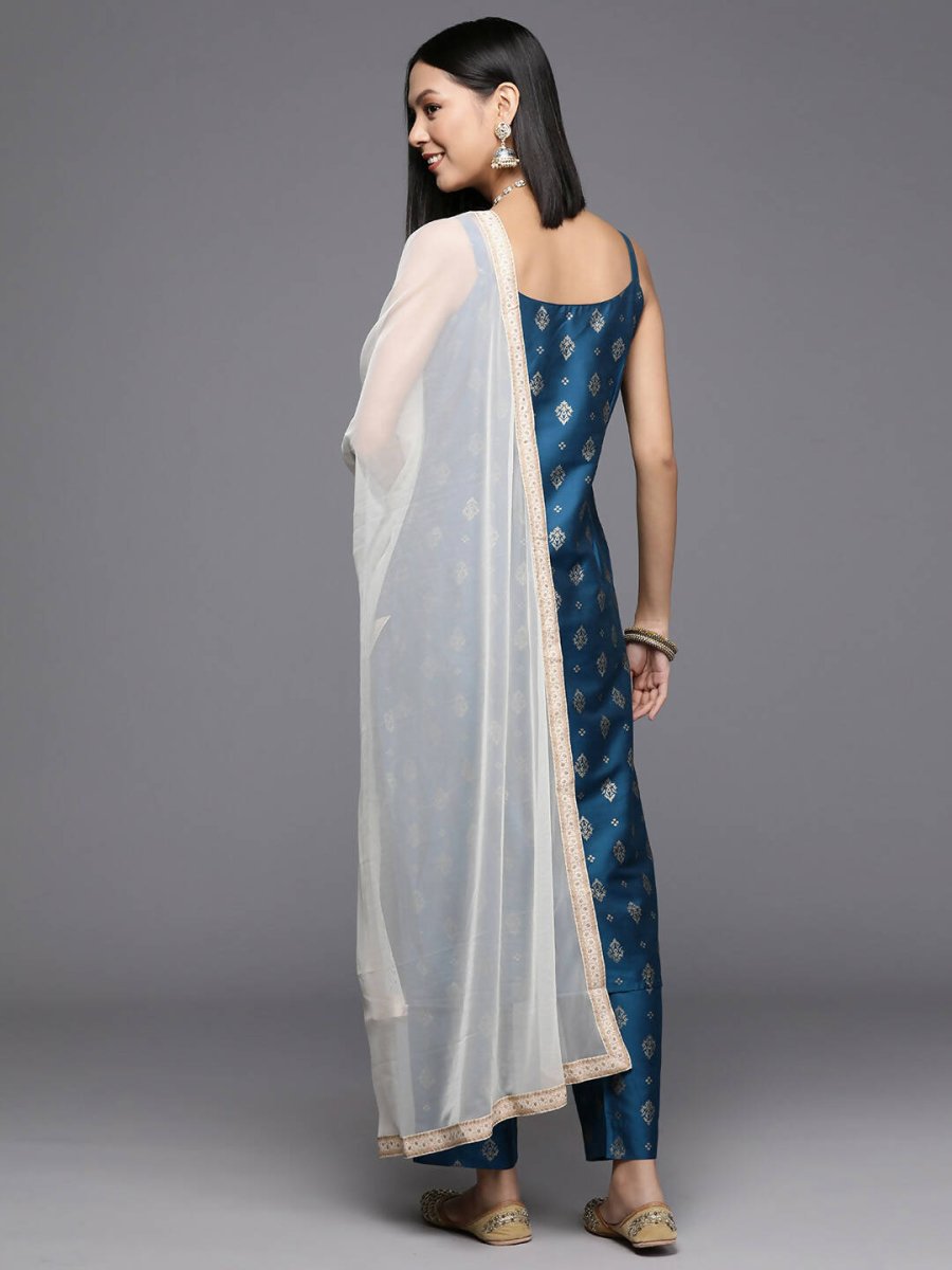 Ahalyaa Women's Traditional wear Kurta Set - Blue