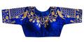 Vamika Blue Banglori Silk Embroidery Blouse For Women