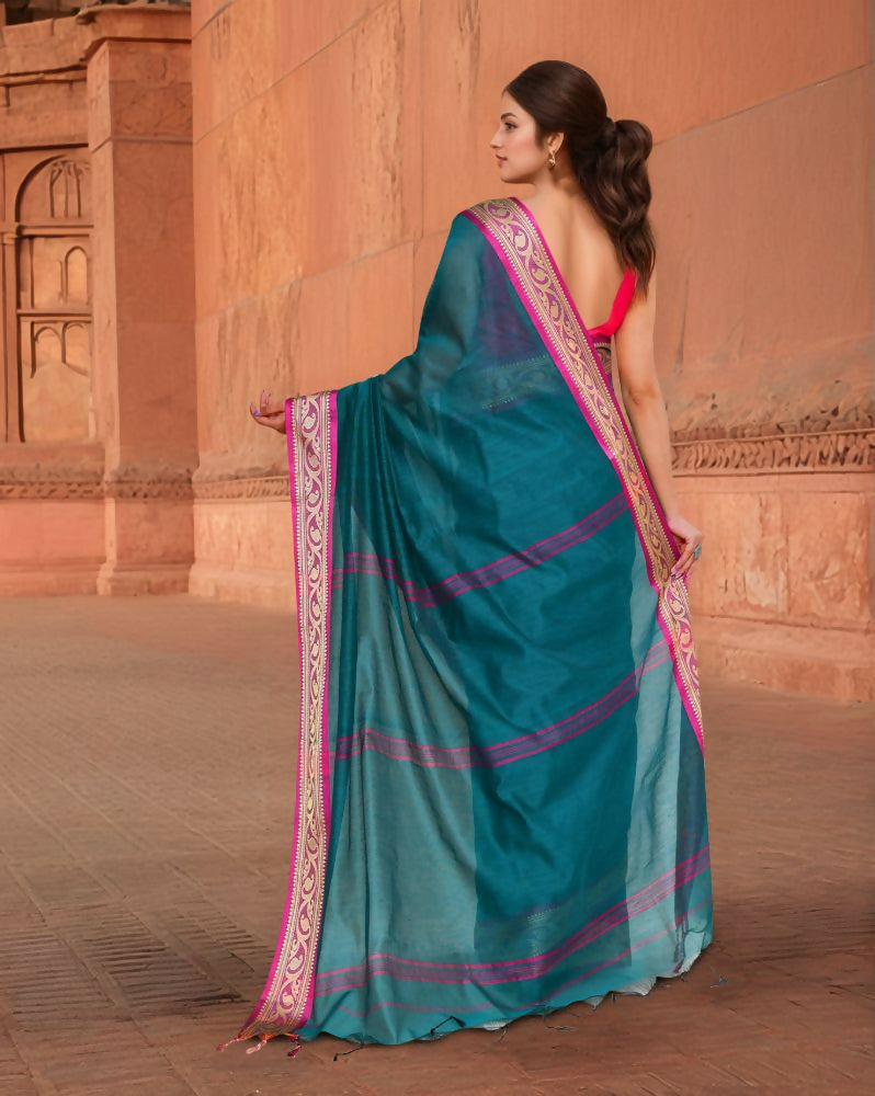 Joban Fashion Women Multicolor Trendy Cotton Saree