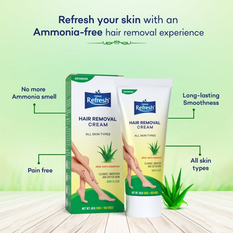 Torque's Refresh Hair Removal Cream With Aloe Vera Essence