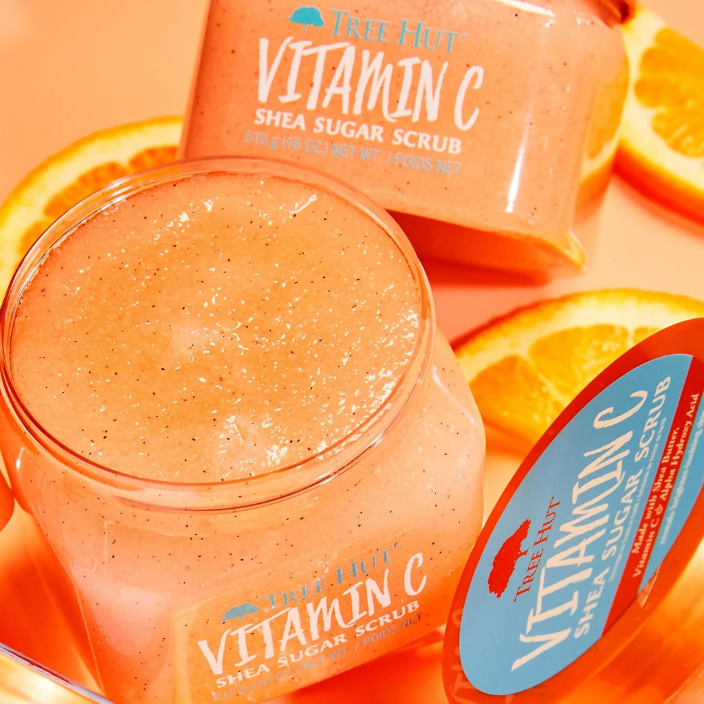 Tree Hut Vitamin C Shea Sugar Scrub, Ultra Hydrating and Exfoliating Scrub
