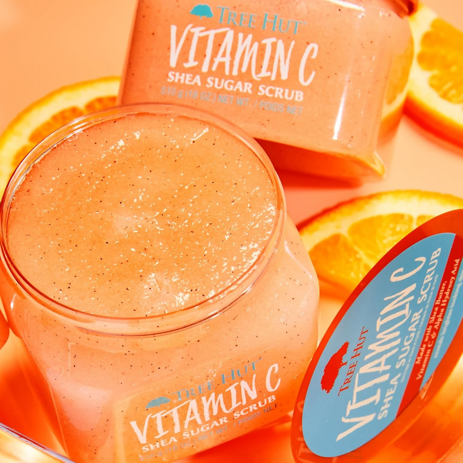 Tree Hut Vitamin C Shea Sugar Scrub, Ultra Hydrating and Exfoliating Scrub