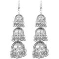 MS Fashion India Afghani Kashmiri Tribal Oxidized Dangle Long Earrings
