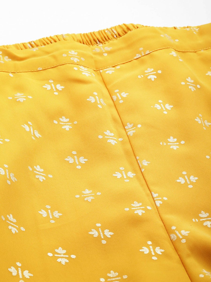 Ahalyaa Women's Traditional Wear Co-ords - Mustard