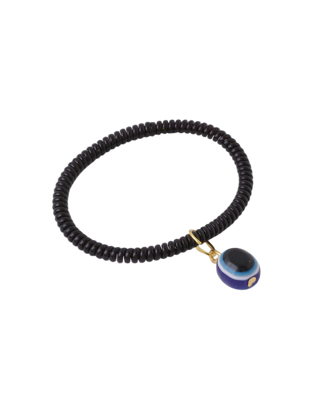 NVR Women Black Evil Eye Adjustable Bracelet