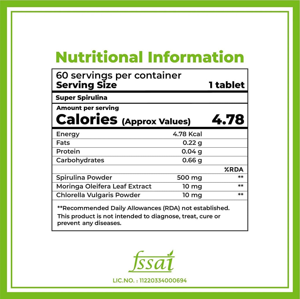 Boldfit Super Spirulina Tablets