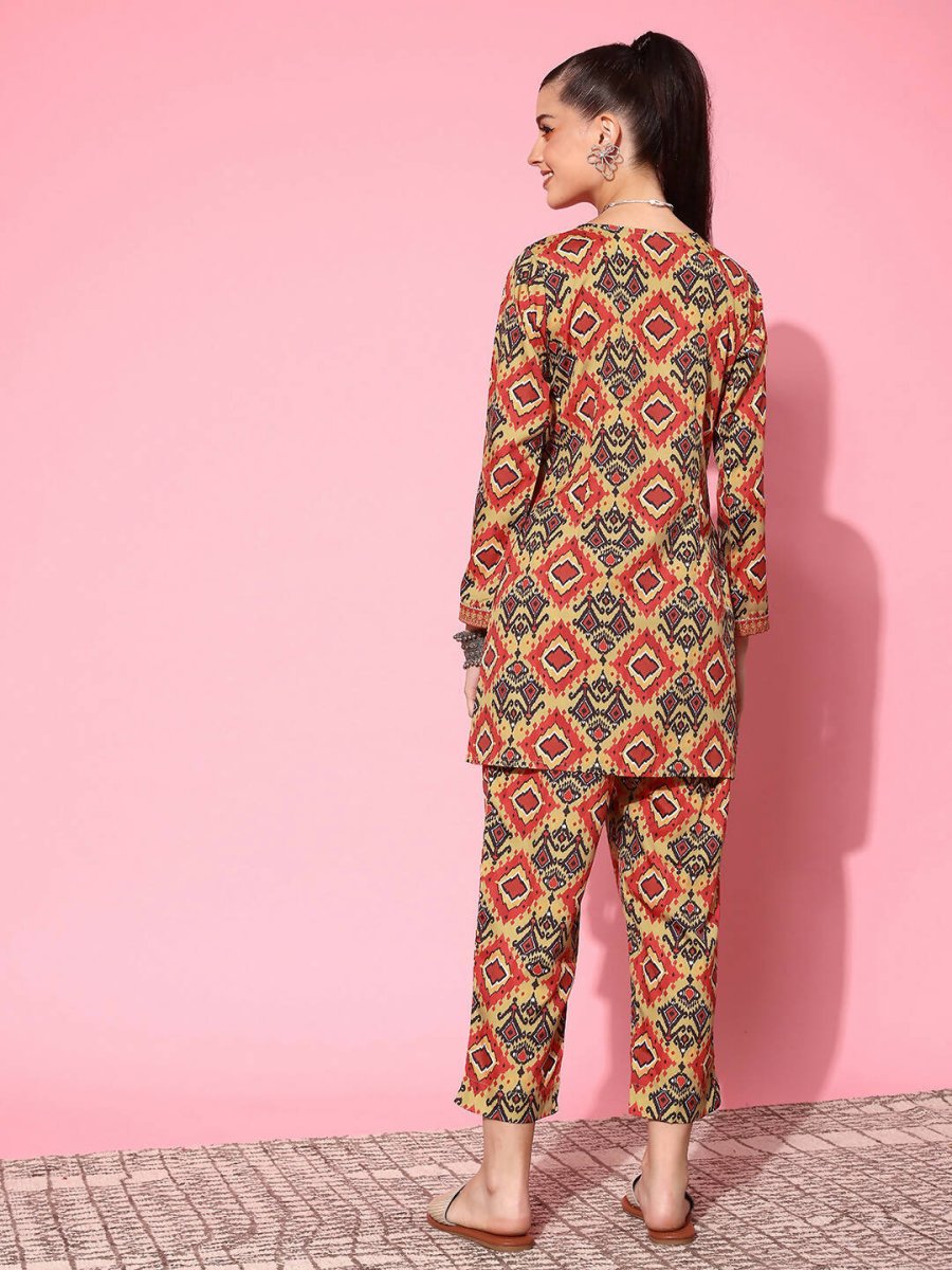 Ahalyaa Women's Traditional Wear Co-ods - Mustard