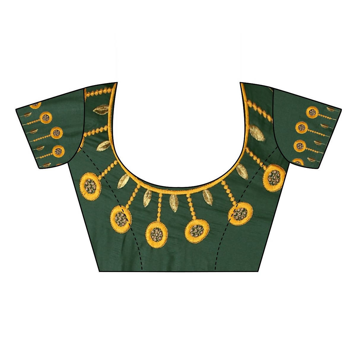 Vamika Mustard Dola Silk Embroidery Saree (SARIKA MUSTARD)