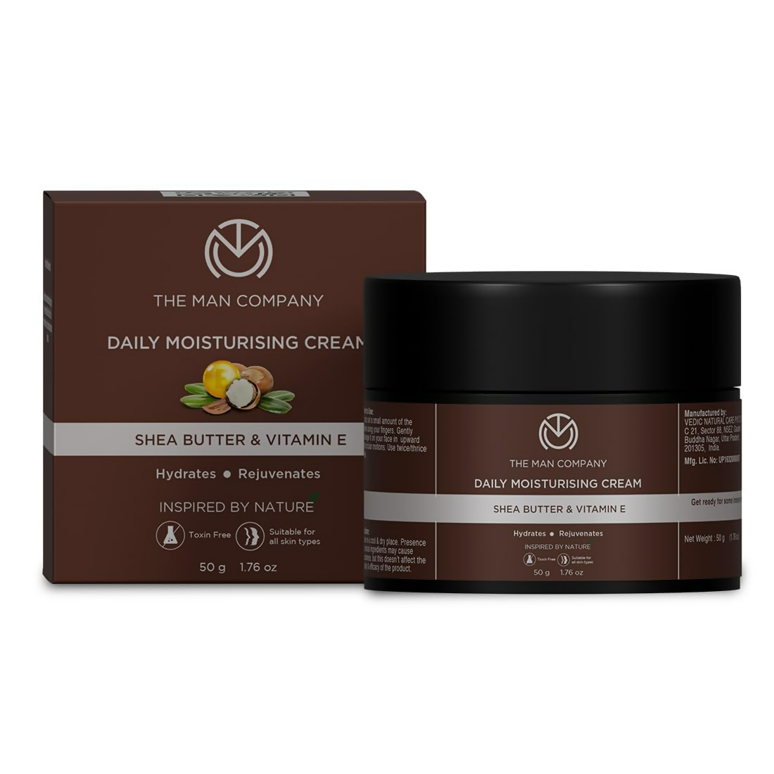 The Man Company Non-Sticky Daily Moisturizing Cream For Dry Skin