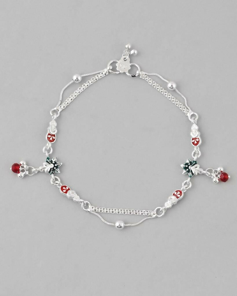 VOJ Set of 2 Traditional Stylish Designer Anklet