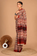 Exclusive Collection Pink Beautiful Mulmul Cotton Saree