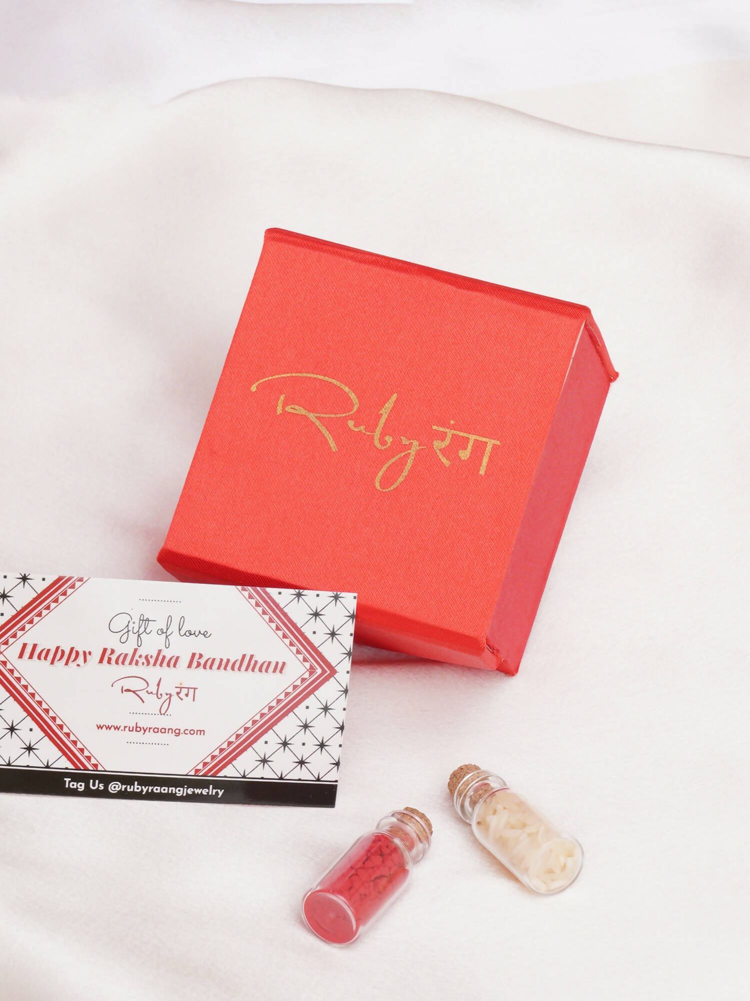 Designer kundan Rakhi - Ruby Raang
