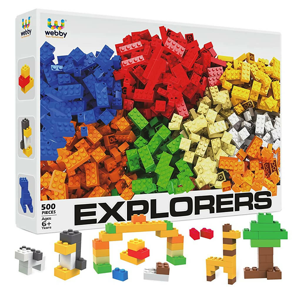 Webby Building Blocks Construction Set- 500 Pcs