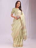 Shree Shyam Fashion Organza Light Green Saree