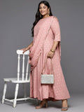 Ahalyaa Women's Traditional wear Ethnic Dress - Pink
