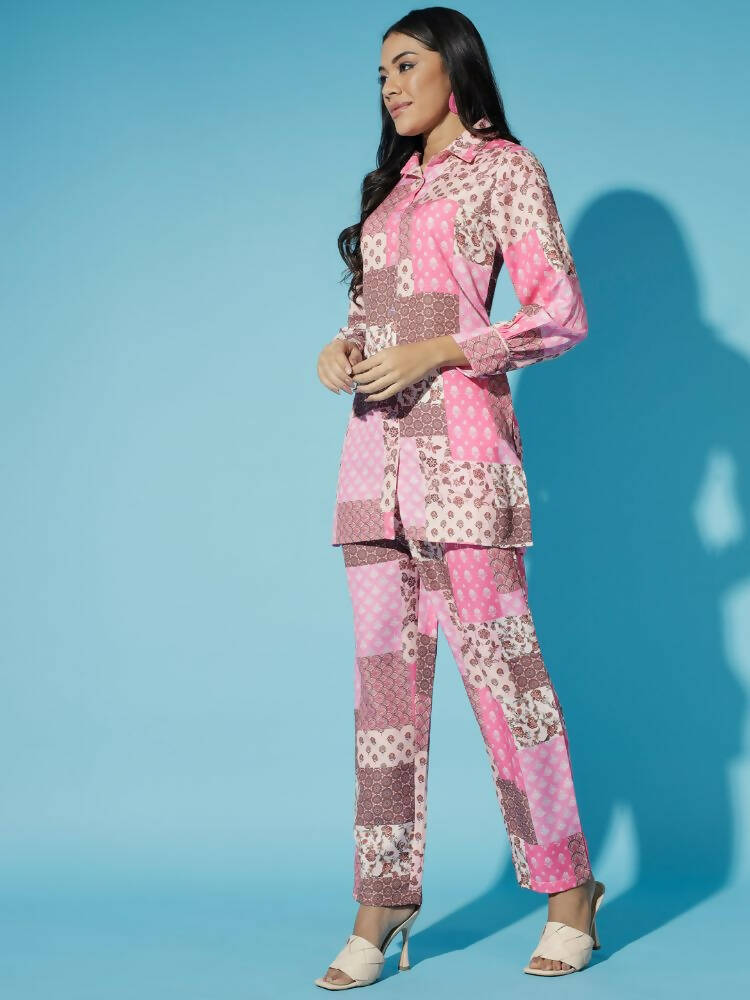 Myshka Women Multi - Printed Bling & Sparkly Co-Ords