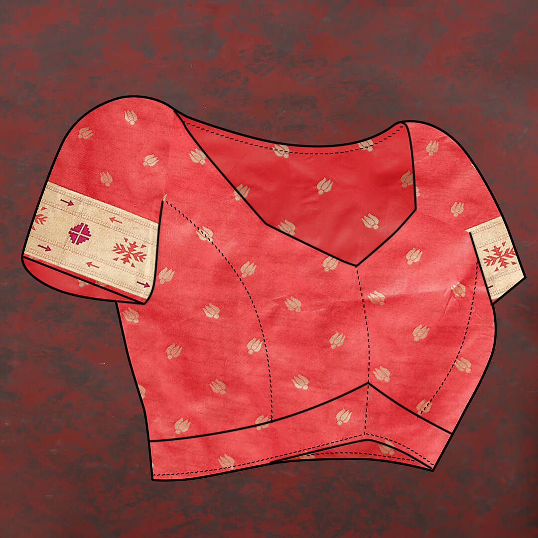 Lorenvalley Fashion Red Soft Paithani Silk Woven Design Gold Zari Meenakari Weaving Saree