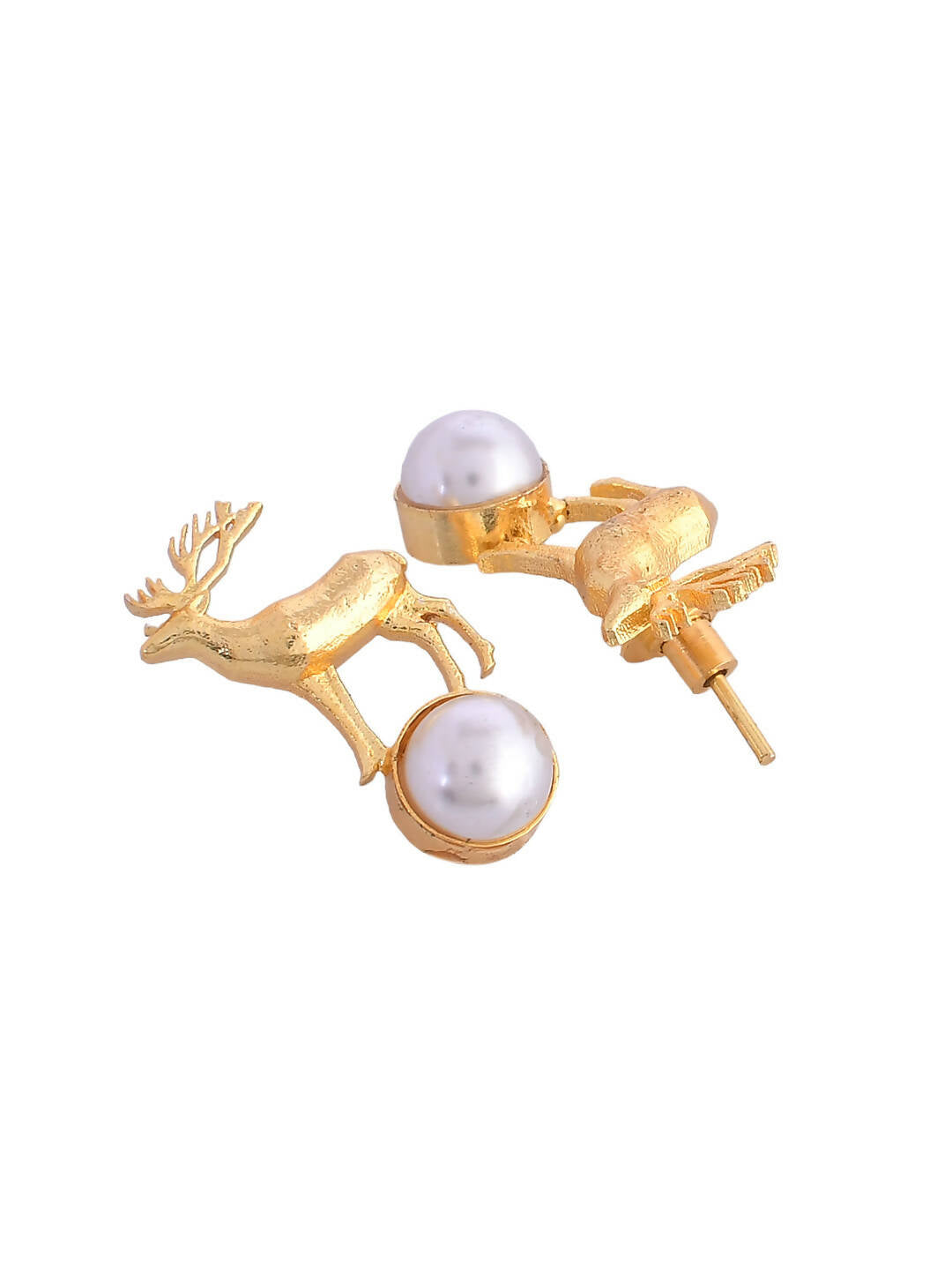 VOJ Women Gold Color stainless steel Earrings