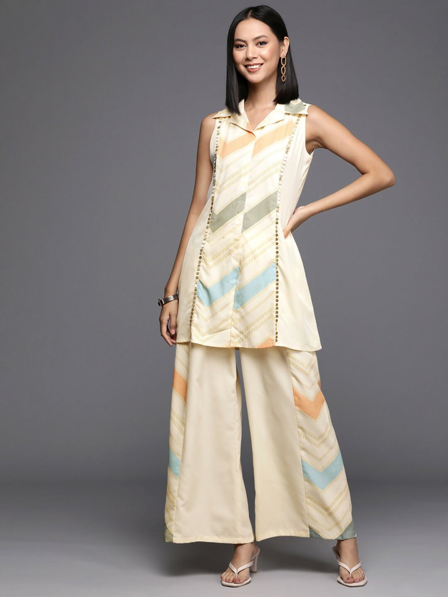 Ahalyaa Women's Traditional Wear Co-ods - Off-white