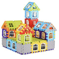 Kipa Multi Colored 72 Pcs Mega Jumbo Happy Home House Building Blocks with Attractive Windows and Smooth Rounded Edges - Building Blocks for Kids