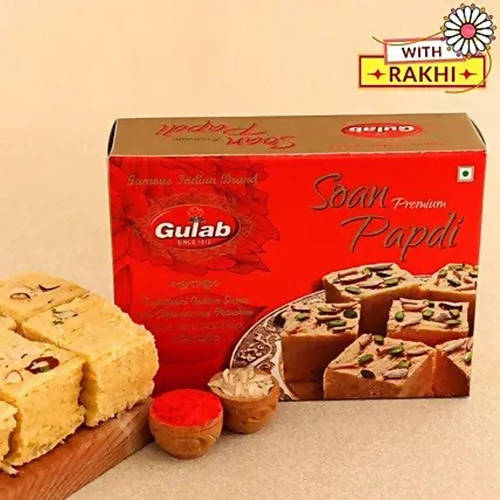 Ganesha Blessings Rakhi & Soan Papdi