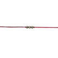 Indianvibez Bodh Prosperity Pyrite Real Crystal Stone Rakhi With Authenticity Certificate