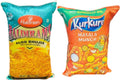 Unique Fashion Pack of 2 Microfibre Filled Reversible Cushion For Kids - Haldiram And Kurkure