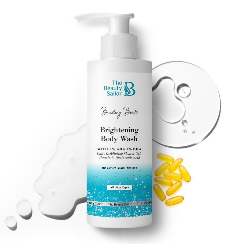 The Beauty Sailor Bursting Beads Body Wash Made With 1% AHA & BHA