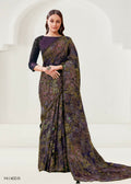 Wine Brasso Cut Daana And Handwork Saree - Norita Nirali