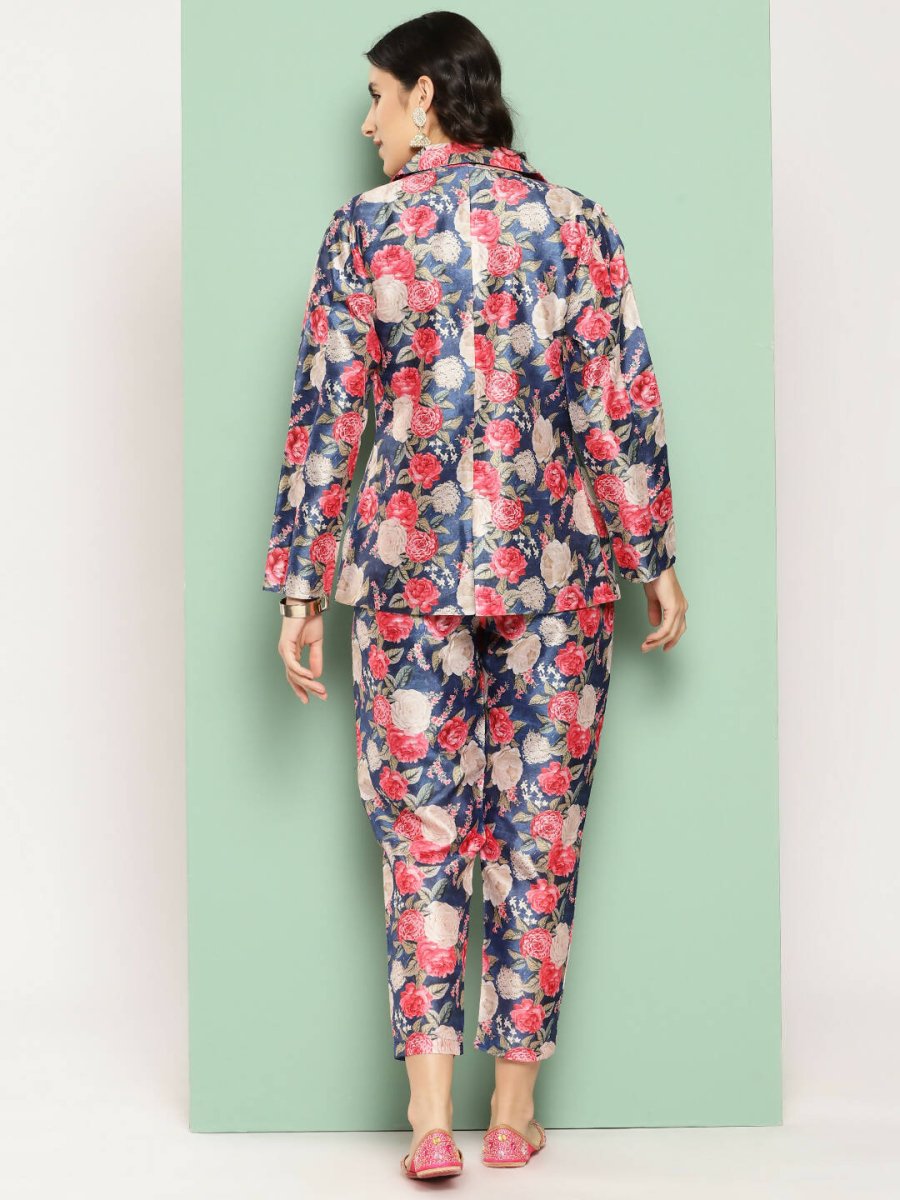 Ahalyaa Women's Traditional Wear Co-ods - Blue