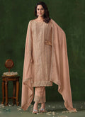 Vegaa Fashion Beige Rangoli Silk Sequence Salwar Suit