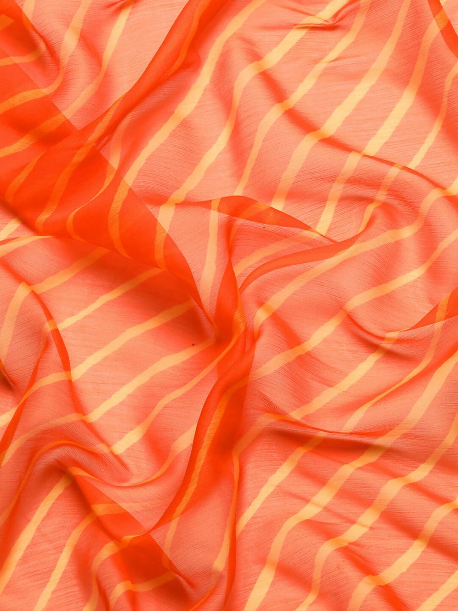 Ahalyaa Women's Traditional wear Saree - Orange