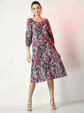 Myshka Women's Multi Printed Dress
